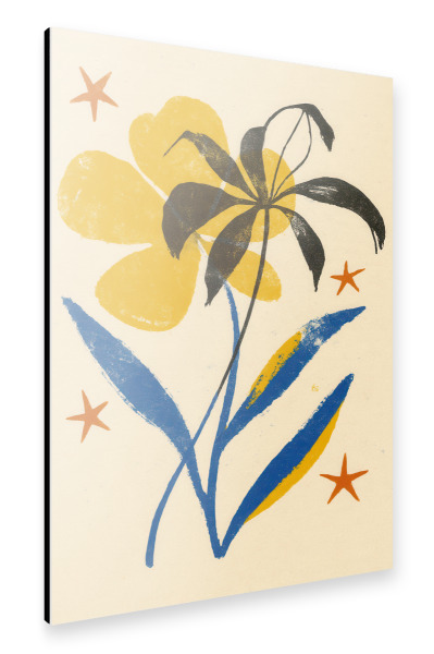 Alu-Dibond "Fairy Florals (Four)" 75x50 cm artboxONE