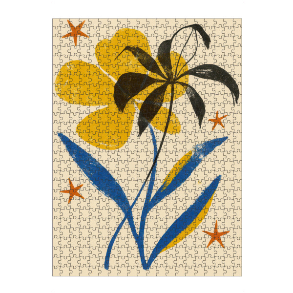 Puzzle Ravensburger "Fairy Florals (Four)" artboxONE - Floral,Abstrakt,Für Mama - Floral,Florales motiv,Dekorativ,Blume,Blumen,Stern,Kunst