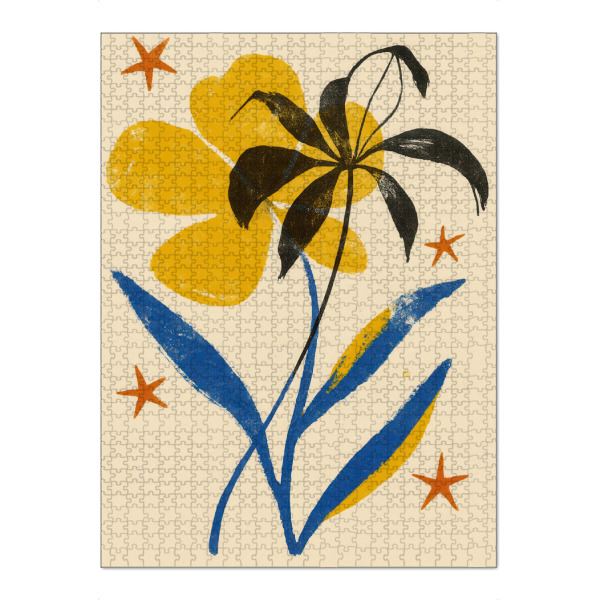 Puzzle Ravensburger "Fairy Florals (Four)" artboxONE - Floral,Abstrakt,Für Mama - Floral,Florales motiv,Dekorativ,Blume,Blumen,Stern,Kunst