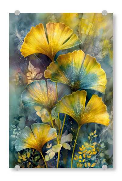 Acrylglasbild "Ginkgo Biloba AB" artboxONE - Natur - Biloba,Baum,Wald,Blätter,Natur,Ginkgo biloba,Ginkgo