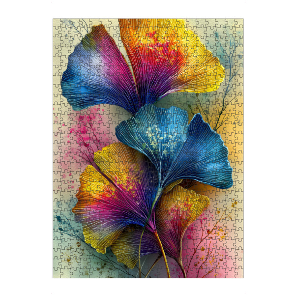 Puzzle Ravensburger "Ginkgo Biloba Ah" artboxONE - Natur - Ginkgo,Biloba,Gingko biloba,Baum,Wald,Blätter,Natur - Bild ginkgo