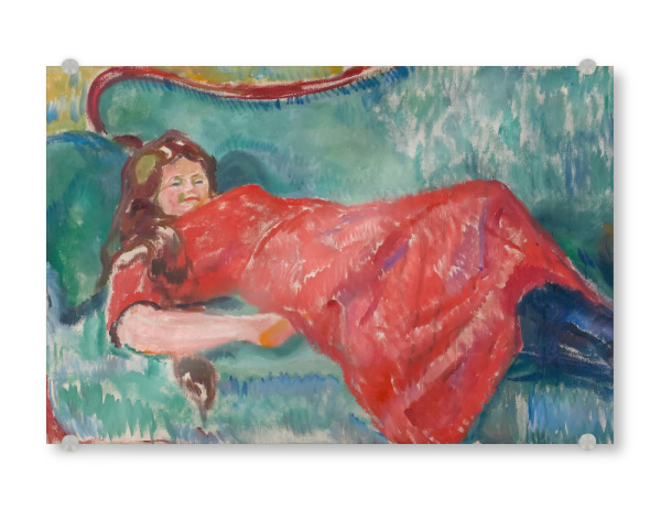 Acrylglasbild "Auf dem Sofa" artboxONE - Menschen,Für Mama,Für Papa