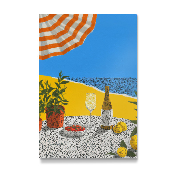 Galerie-Print "Sommer Gourmet mit Punkten" 75x50 cm artboxONE