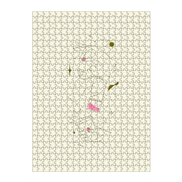 Puzzle Ravensburger "Kaffeemühle gelb" artboxONE - Essen & Trinken - Getränk,Kaffee,Bohne,Bio,Geschäft,Schleifer,Hand,Tasse,Kunst,Heiß,Wegbringen