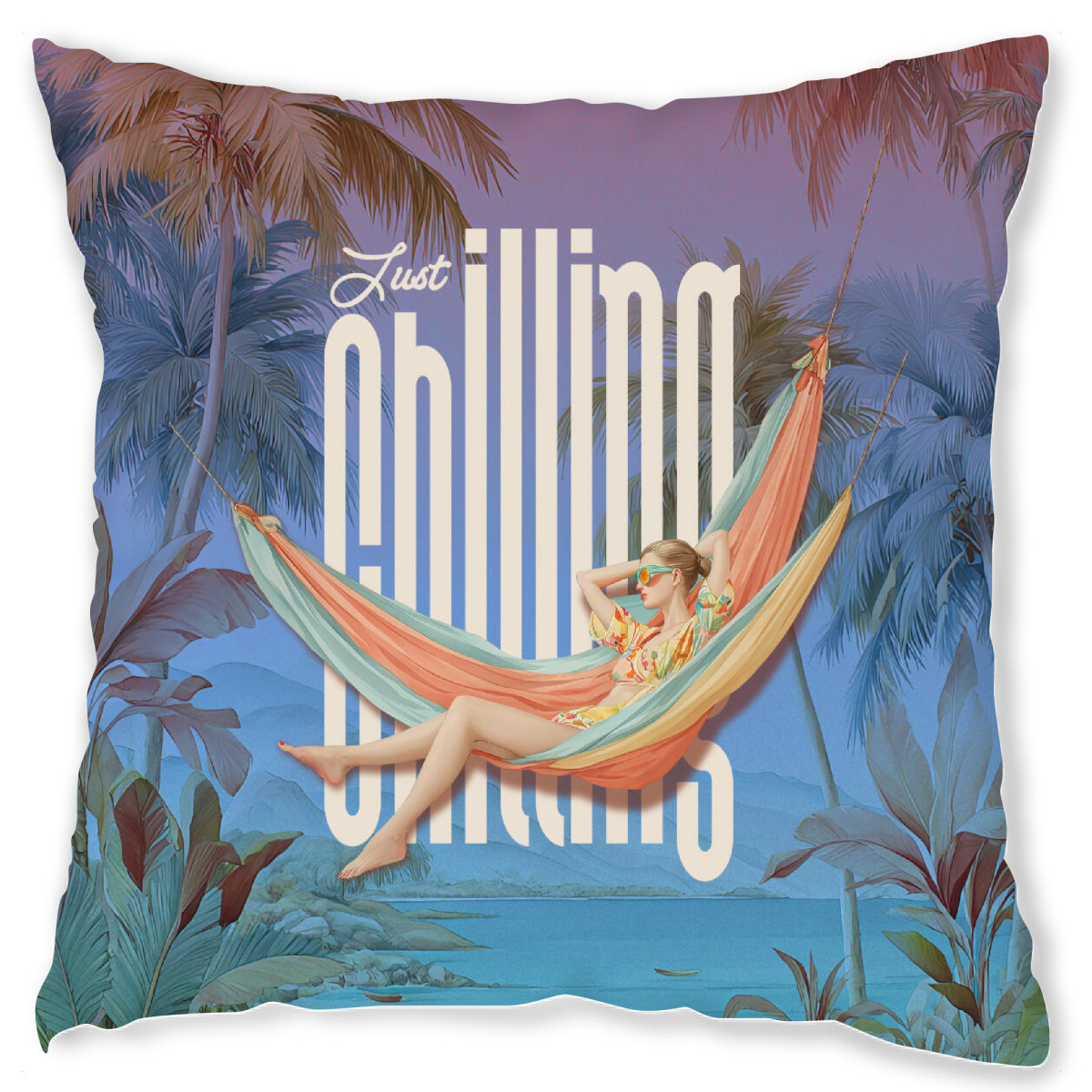 Design-Kissen "Nur chilling" artboxONE - Menschen