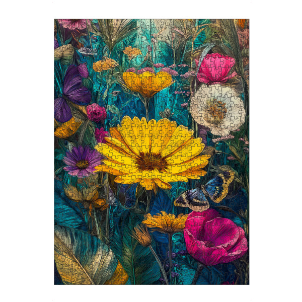 Puzzle Ravensburger "Schöner Blumengarten G (matart)" artboxONE - Natur,Floral - Blumen,Garten,Natur,Modern,Kunst - Bild blumen