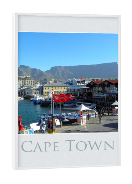Poster mit weißem Rahmen "Tafelberg @ Cape Town" artboxONE - Städte,Reise,Reise / Afrika,Reise / Länder