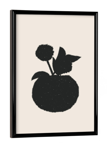 Poster mit schwarzem Rahmen "Danushka - Potted Alliums" artboxONE - Natur,Floral,Abstrakt - Natur,Vase,Strauß,Blumenstrauß,Floral,Blume,Blüte,Botanik