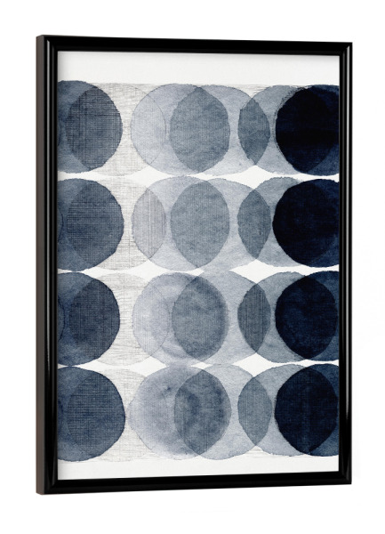 Poster mit schwarzem Rahmen "Danushka - Overlapping B" artboxONE - Abstrakt,Geometrie - Kreis,Form,Geometrisch,Grafische kunst,Grafik
