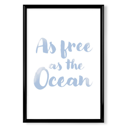 As free as the Ocean light blue