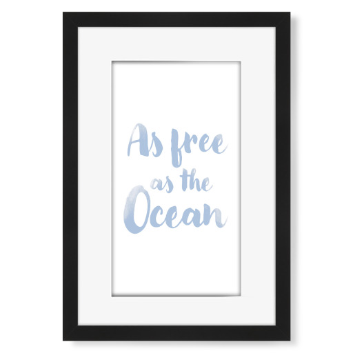 As free as the Ocean light blue