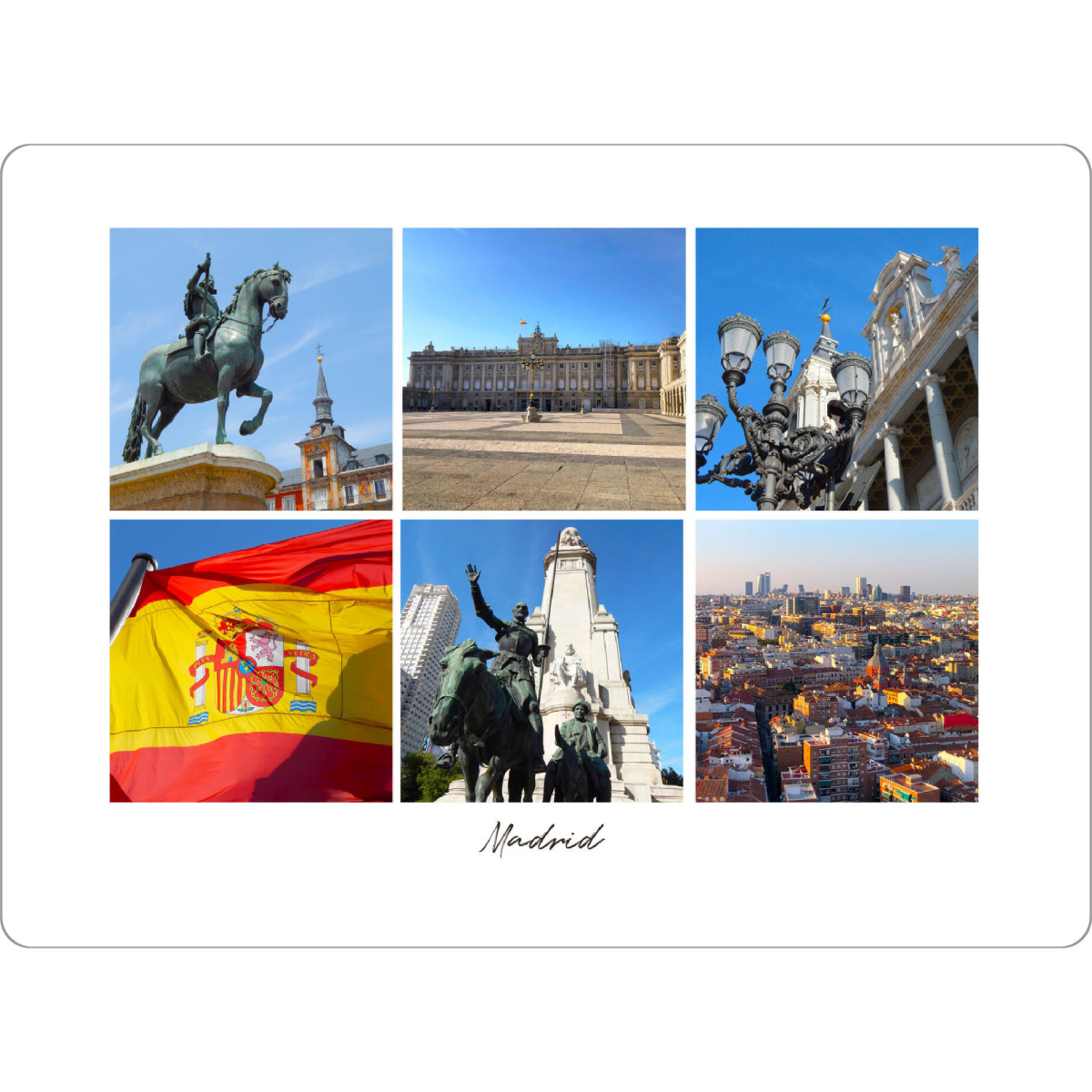 Tischset "Madrid Collage" artboxONE - Städte,Reise,Architektur,Reise / Länder