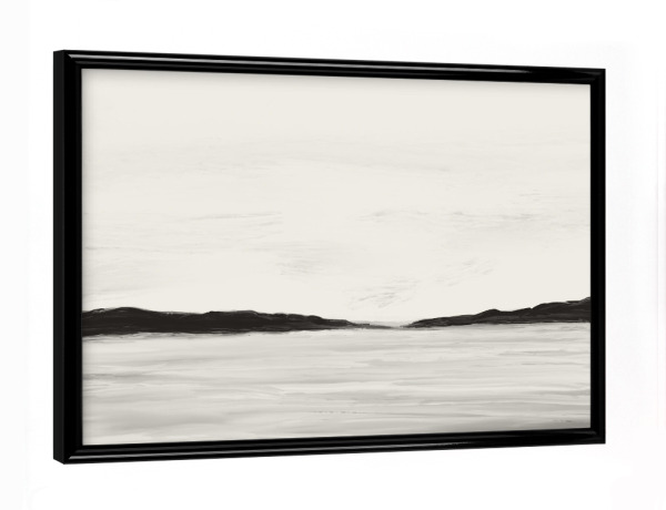 Poster mit schwarzem Rahmen "Danushka - Minimal Landscape B" artboxONE - Natur,Abstrakt - Landschaft,Abstrakt,Wasser,Meer,Ozean,Natur,Monochrom