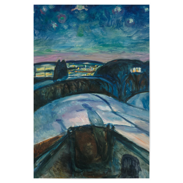Poster "Sternennacht von Edvard Munch" artboxONE - Reise,Reise / Länder,Für Papa