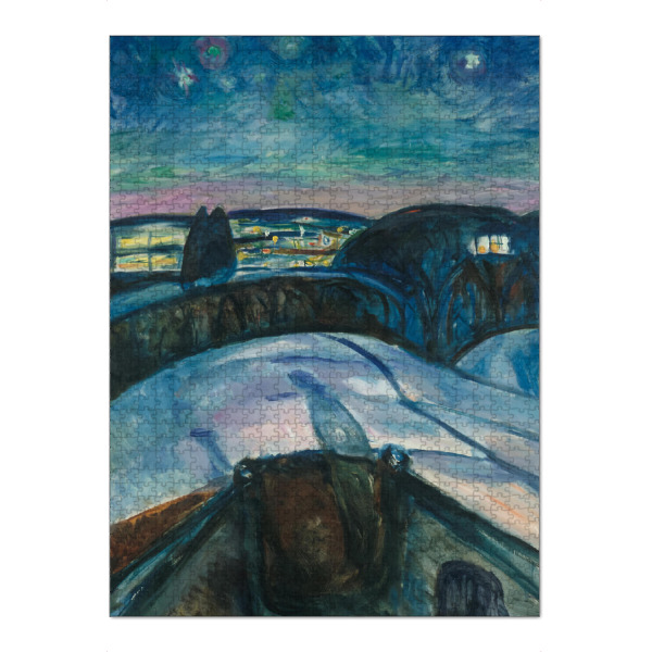 Puzzle Ravensburger "Sternennacht von Edvard Munch" artboxONE - Reise,Reise / Länder,Für Papa