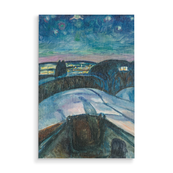 Holzbild "Sternennacht von Edvard Munch" artboxONE - Reise,Reise / Länder,Für Papa