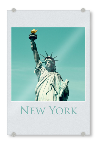 Acrylglasbild "Miss Liberty @ NYC" artboxONE - Städte / New York,Reise,Architektur,Reise / Länder