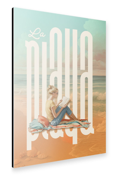 Alu-Dibond "La Playa" 30x20 cm artboxONE