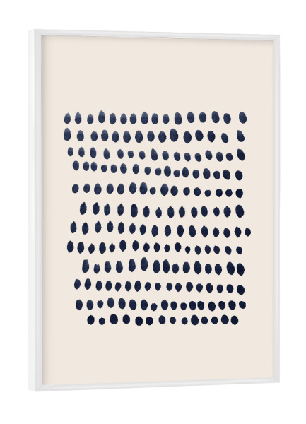 Poster mit weißem Rahmen "Danushka - Rythm" artboxONE - Abstrakt,Unterwasser - Aquarell,Maritim,Wasserfarbe,Gemälde,Kunst