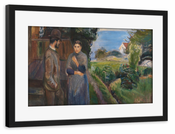 Poster mit Rahmen schwarz "Abendleidenschaft" artboxONE - Menschen,Für Mama,Für Papa