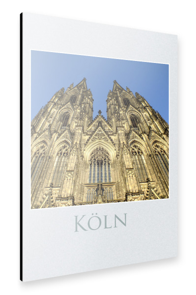 Alu-Dibond "D'r Dom zu Kölle" 75x50 cm artboxONE