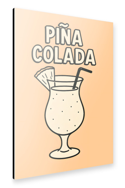 Alu-Dibond "Pina Colada - Cocktail" 30x20 cm artboxONE