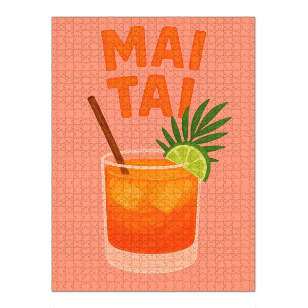 Puzzle Ravensburger "Mai Tai - Cocktail" artboxONE - Typografie,Essen & Trinken