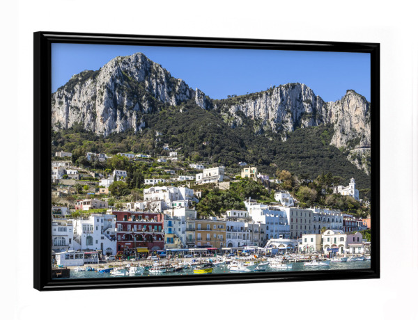 Poster mit schwarzem Rahmen "Traumhafte Insel Capri" artboxONE - Natur,Reise,Reise / Strand und Meer