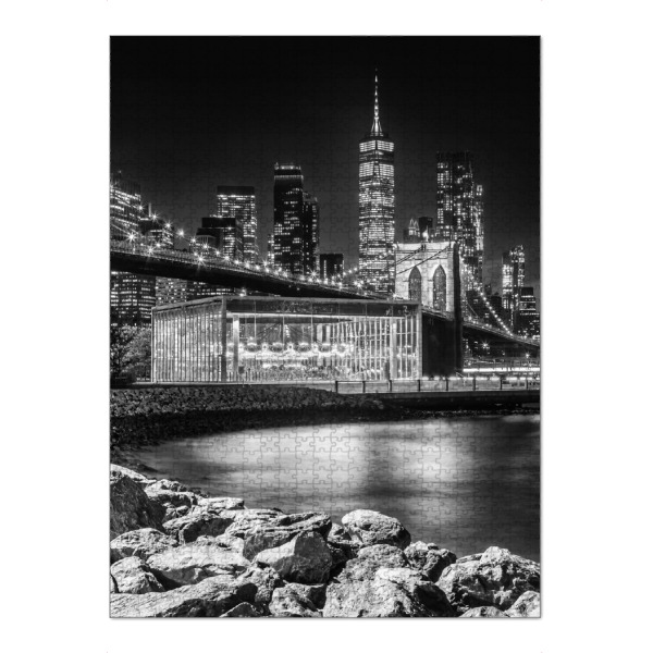 Puzzle Ravensburger "NYC Impression | Monochrom" artboxONE - Städte,Städte / New York,Reise,Schwarzweiß,Architektur