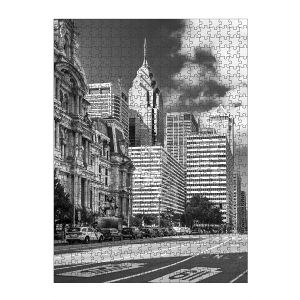 Puzzle Ravensburger "One Liberty Place Philadelphia" artboxONE - Städte,Reise,Schwarzweiß,Architektur,Städte / Weitere