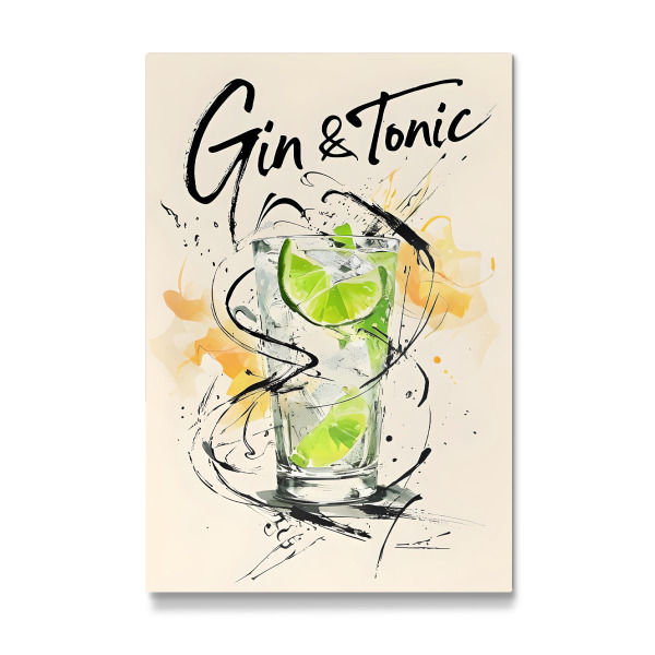 Galerie-Print "Gin und Tonikum in Aquarell" 30x20 cm artboxONE