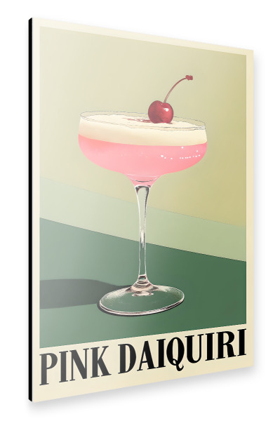 Alu-Dibond "Pink Daiquiri Cocktail" 30x20 cm artboxONE