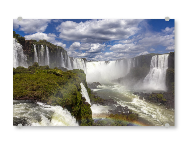 Acrylglasbild "Die Wasserfälle Iguazu" artboxONE - Natur,Reise - Iguazu,Argentinien,Brasilien,Wasserfall,Landschaft,Fluss,Natur,Südamerika