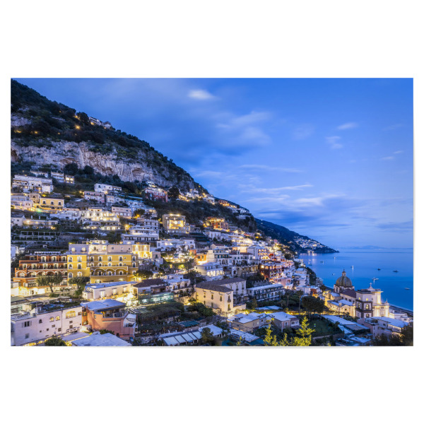 Poster 30x20 cm "Abenddämmerung über Positano" artboxONE - Reise,Architektur,Reise / Strand und Meer