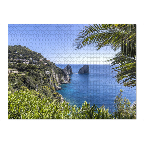 Puzzle Ravensburger "Faraglioni Felsen auf Capri" artboxONE - Natur,Reise,Reise / Strand und Meer