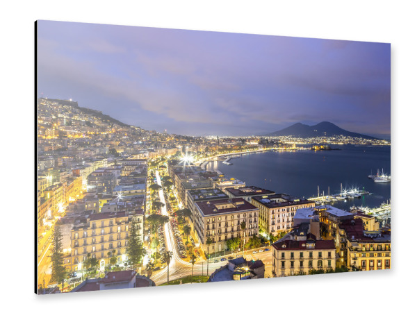 Alu-Dibond "Abendstimmung in Neapel" 30x20 cm artboxONE