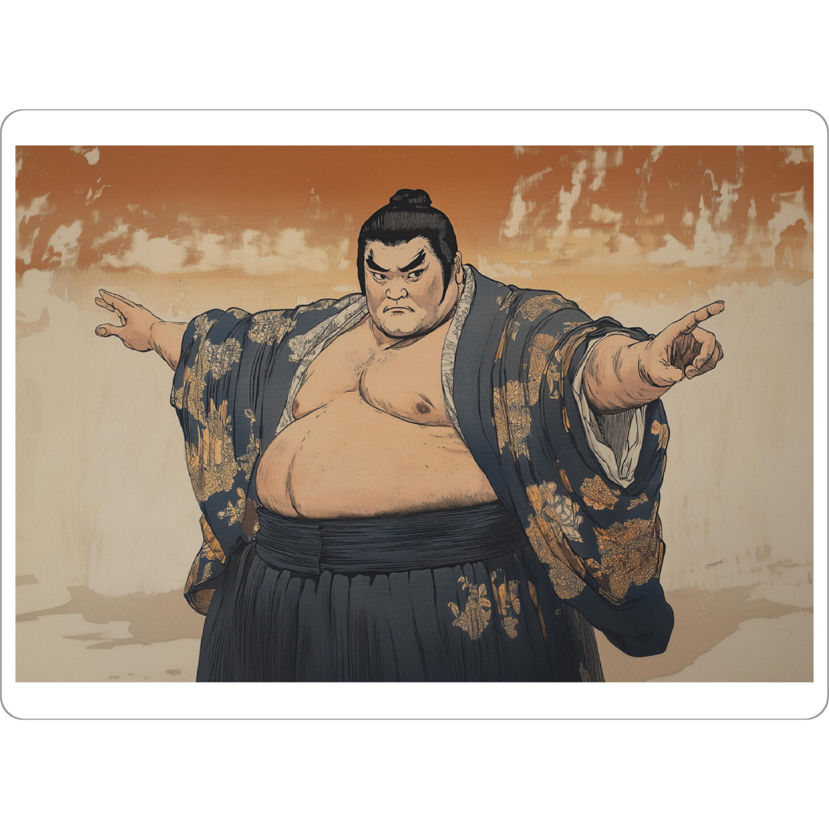 Tischset "Sumo-Ringer Mimik" artboxONE - Menschen,Sport,Reise / Länder