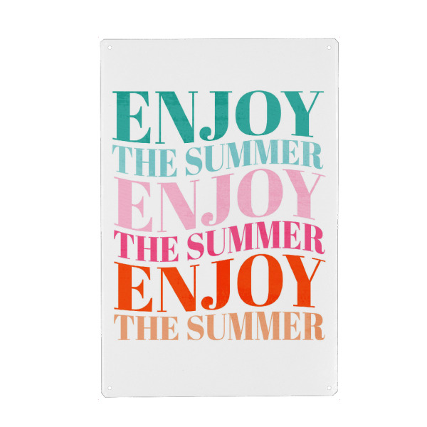 Holzbild "Enjoy the Summer" artboxONE - Typografie