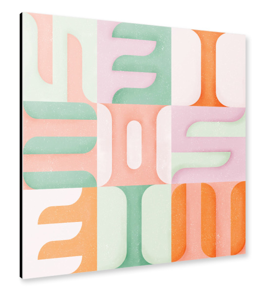 Alu-Dibond "Simbolica Pastelles" 30x30 cm artboxONE