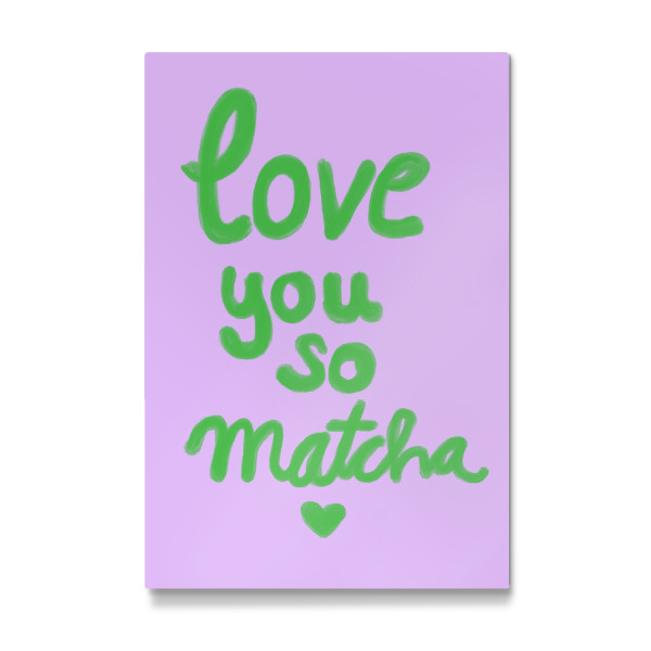 Galerie-Print "Love you so matcha" 30x20 cm artboxONE