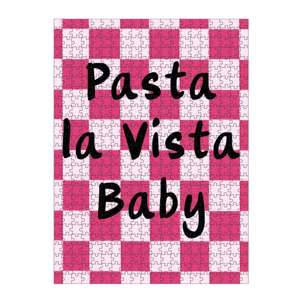 Puzzle Ravensburger "Pasta la Vista Baby mit Stil" artboxONE - Typografie,Essen & Trinken,Geometrie