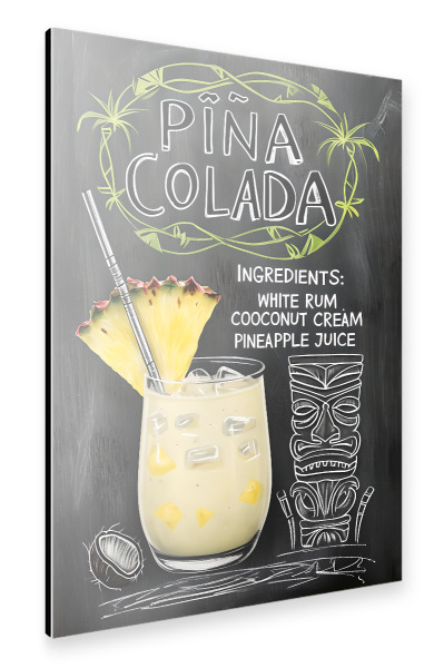 Alu-Dibond "Pina Colada Cocktail z" 30x20 cm artboxONE
