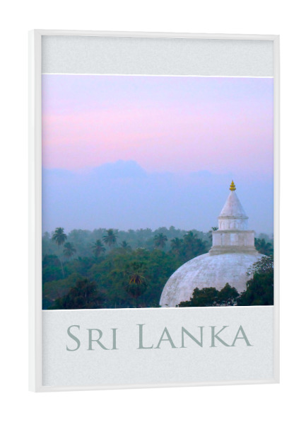 Poster mit weißem Rahmen "Tempel @ Sri Lanka" artboxONE - Reise,Architektur,Reise / Asien,Reise / Länder