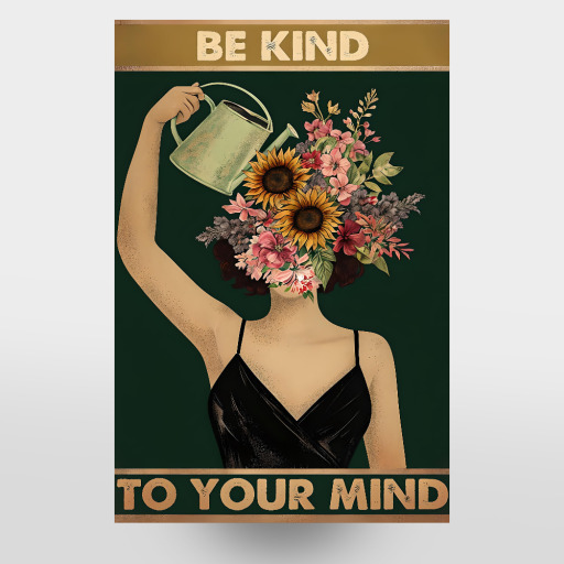 Be Kind to Your Mind Floral