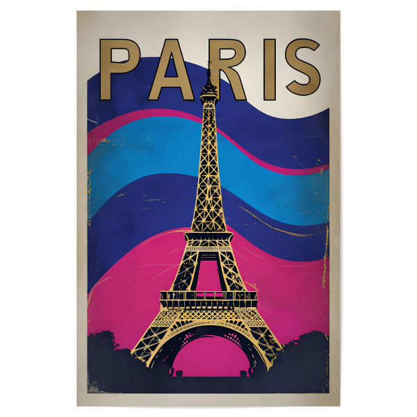 Poster 30x20 cm "Pariser Eiffelturm Vintage" artboxONE - Abstrakt,Fashion