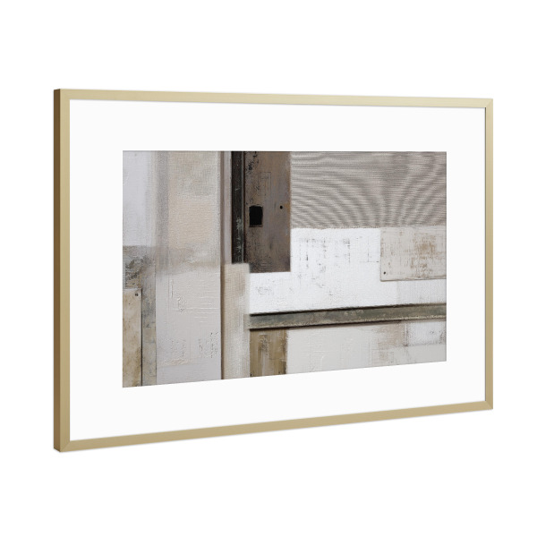 Poster mit Rahmen Gold "Industriedesign Einflüsse" artboxONE - Natur,Abstrakt,Geometrie