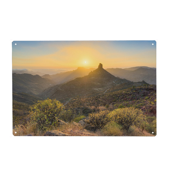 Holzbild "Roque Bentayga auf Gran Canaria" artboxONE - Natur,Reise,Reise / Länder