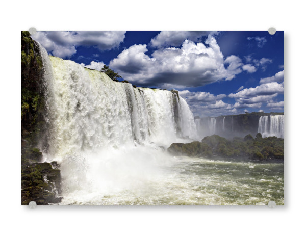 Acrylglasbild "Fälle des Iguazu" artboxONE - Natur - Iguazu,Argentinien,Brasilien,Wasserfall,Landschaft,Fluss,Natur,Südamerika
