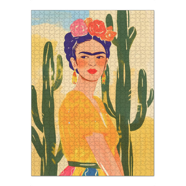 Puzzle Ravensburger "Frida im Wüstenlicht" artboxONE - Natur,Floral,Menschen