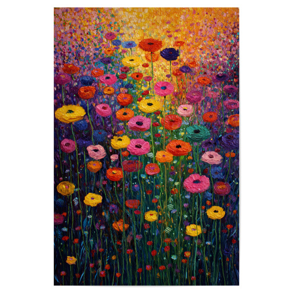 Poster "Blumenwiese, style Klimt (matart)" artboxONE - Natur,Floral - Blumen,Wiese,Garten,Natur,Modern,Kunst,Gustav klimt,Klimt